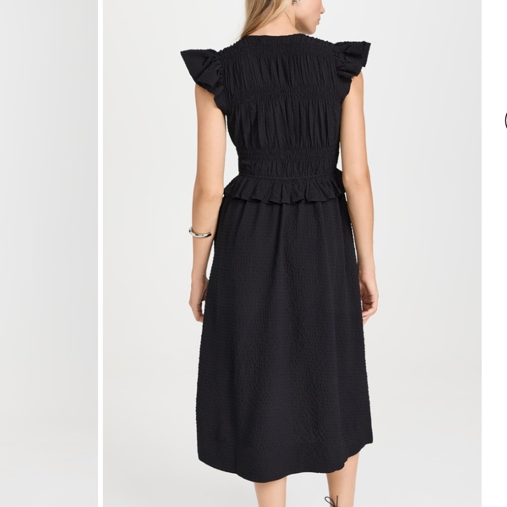 Sea NY New York Regina Seersucker Flutter Sleeve Dress - Small - Picture 4 of 4
